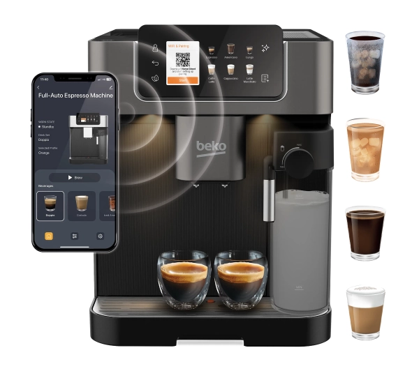 Ekspresy do kawy ciśnieniowe - Beko CaffeExperto CEG7348DX Kawa mrożona