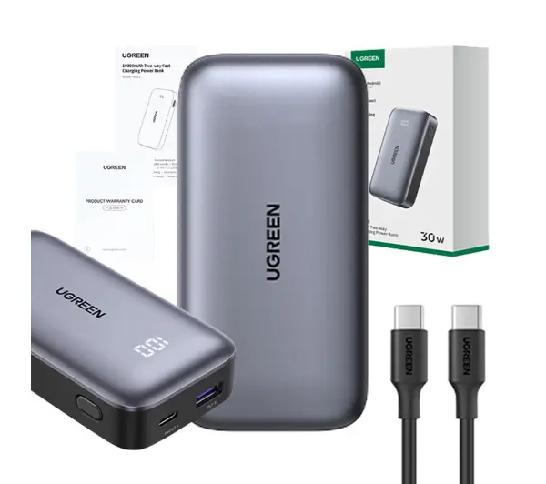 UGREEN Nexode PB502 10000mAh , PD 30W Szary
