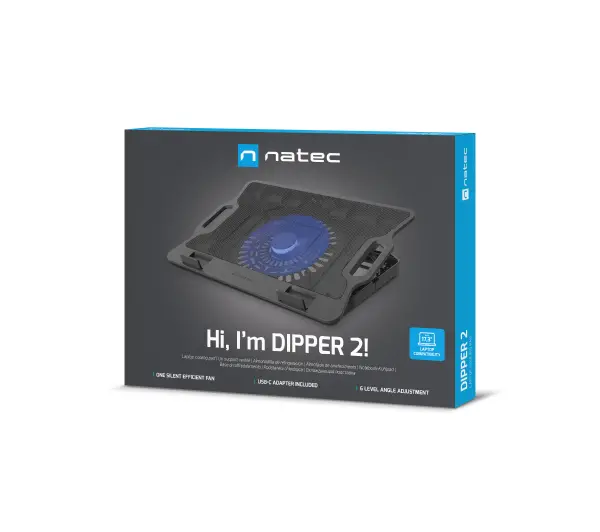 Natec Dipper 2 12,1-17,3" Czarny