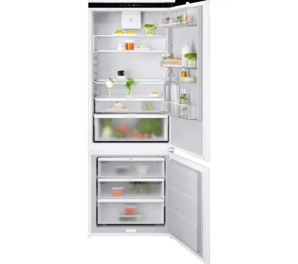 Lodówki do zabudowy - Electrolux 700 E7TNGE75S Zamrażarka No Frost 188,4cm Szuflada z kontrolą wilgotności