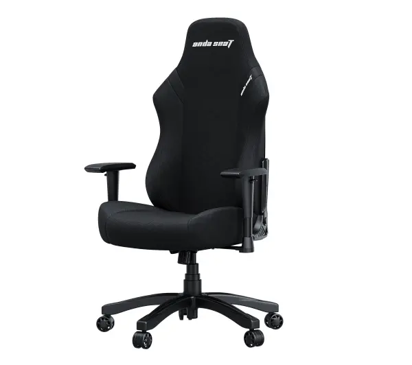 Anda Seat Luna L Gamingowy do 110kg Tkanina Czarny - Kup na Raty - RRSO 0%