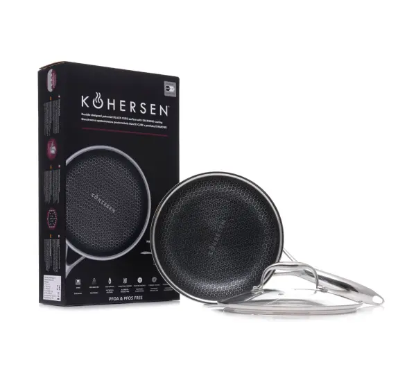 Kohersen Black Cube Indukcja Diamond 20cm