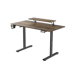 Ultradesk HIGHLANDER 120cm Regulacja wysokości Brązowy - Kup na Raty - RRSO 0%
