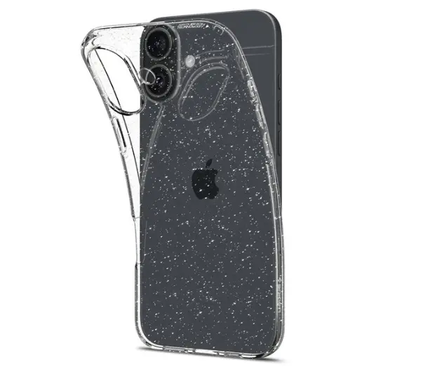 Spigen Liquid Crystal Glitter do iPhone 16 Plus Przezroczysty