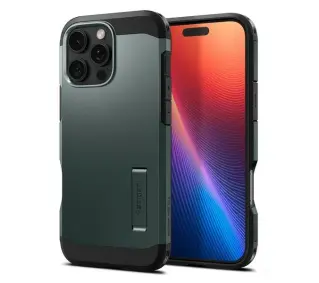 Spigen Tough Armor MagSafe do iPhone 16 Pro Zielony