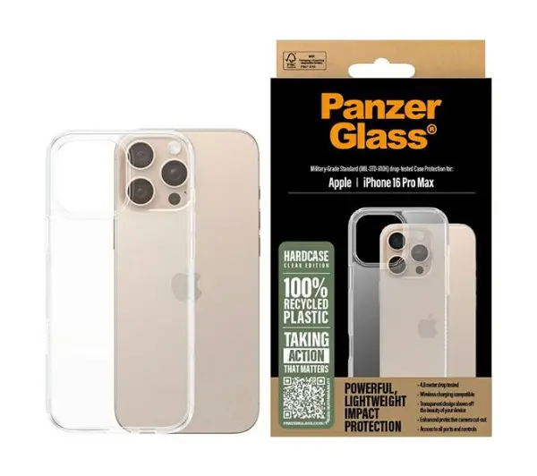PanzerGlass HardCase MagSafe do iPhone 16 Pro Max Przezroczysty