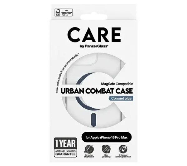 PanzerGlass Flagship Case MagSafe do iPhone 16 Pro Max Niebieski