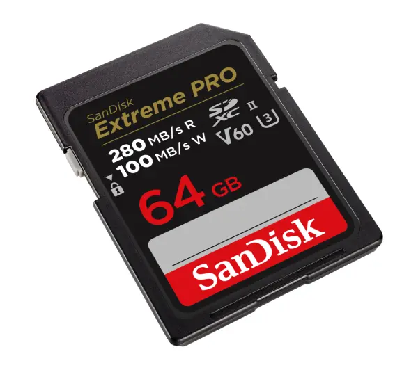 SANDISK Extreme PRO SDXC 64GB 280/100 V60