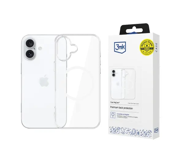 3mk Clear MagCase do iPhone 16 Przezroczysty