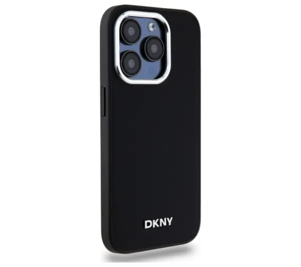 DKNY Plain Logo MagSafe do iPhone 15 Pro Max Czarny