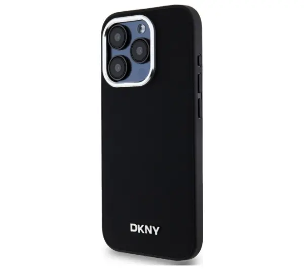 DKNY Plain Logo MagSafe do iPhone 15 Pro Max Czarny
