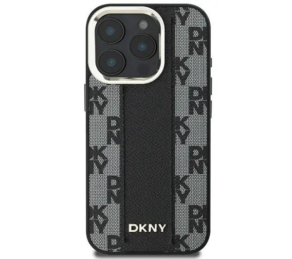 DKNY Checkered Pattern MagSafe do iPhone 16 Pro Czarny