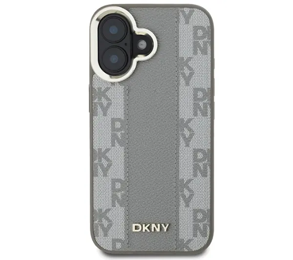 DKNY Checkered Pattern MagSafe do iPhone 16 Beżowy