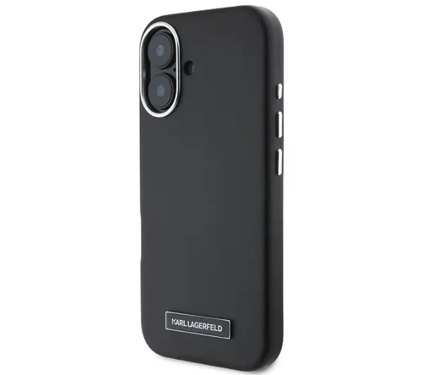 Karl Lagerfeld Monogram Choupette Head Pin do iPhone 16 Czarny