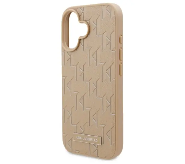 Karl Lagerfeld Hot Stamp MagSafe do iPhone 16 Beżowy