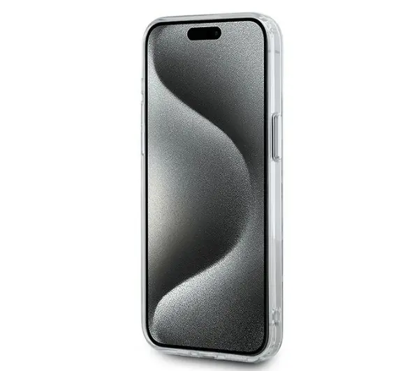 Karl Lagerfeld IML Monogram Karl&Choupette do iPhone 15 Pro Przezroczysty