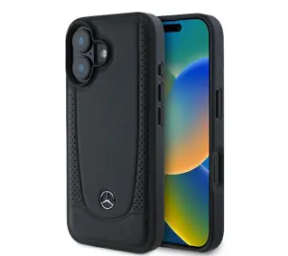 Mercedes-Benz Leather Urban do iPhone 16 Czarny