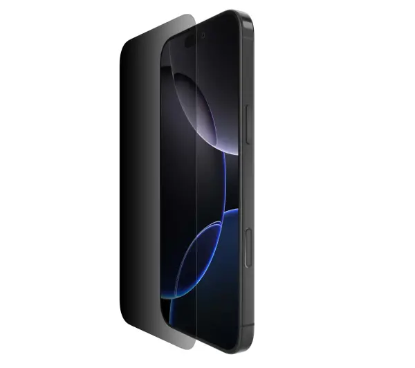 Szkło prywatyzujące BELKIN ScreenForce InvisiGlass Privacy do Apple iPhone 16 Pro Max + aplikator