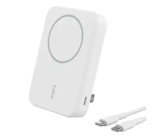 Belkin BPD008BTWH BoostCharge Pro Magnetic 10000mAh,15W Qi2, MagSafe Biały - Kup na Raty - RRSO 0%
