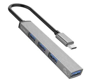 Orico AH-13-GY-EP-HW USB-C USB-A 5Gbps 3xUSB-A 2.0 Aluminiowy