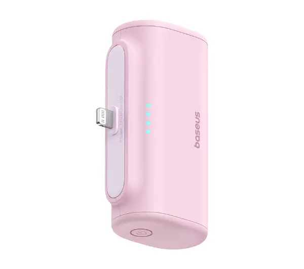 Baseus Compact IP 5000mAh 20W Lightning Różowy