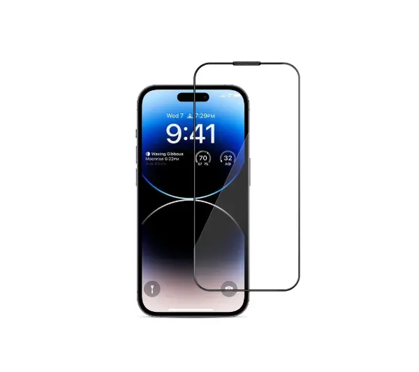 Winner WG 4D Full Glue do iPhone 15 Czarny
