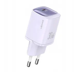 USAMS 30W GaN USB-C Fast Charging HC Series Fioletowy