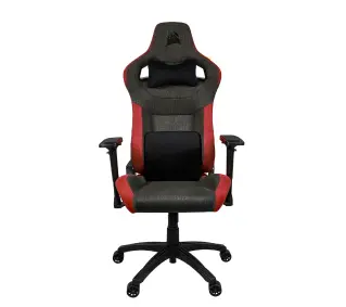 Corsair T3 Rush Gamingowy do 120kg Tkanina Szaro-czerwony - Kup na Raty - RRSO 0%