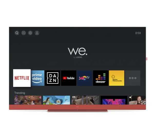 We. by LOEWE We. SEE 43 Coral Red 43" LED 4K Smart TV Dolby Vision Dolby Atmos HDMI 2.1 DVB-T2