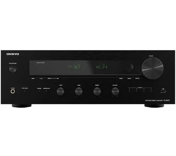 Onkyo TX-8470  2.1-kanałowy Wi-Fi Bluetooth Chromecast AirPaly Czarny