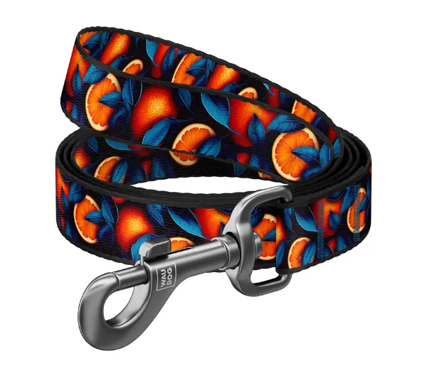 Waudog nylonowa 122cm Pomarańcze