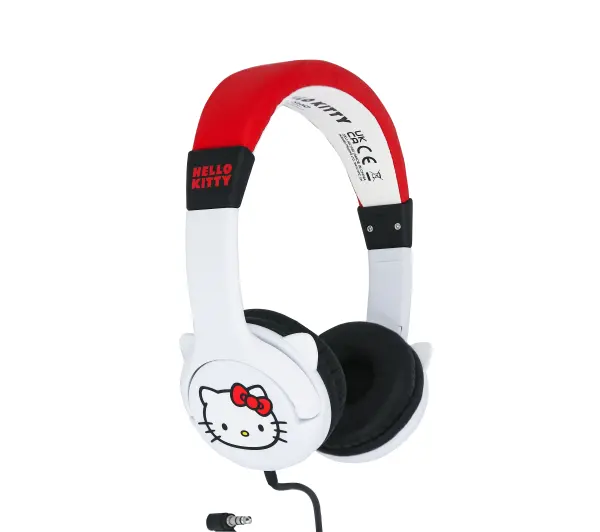 OTL Technologies Hello Kitty Moulded Dla dzieci Nauszne Biało-czerwony