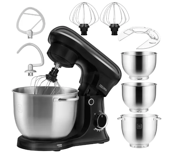 Roboty kuchenne - Zeegma Planeet Trio 1500W 3 misy Czarny