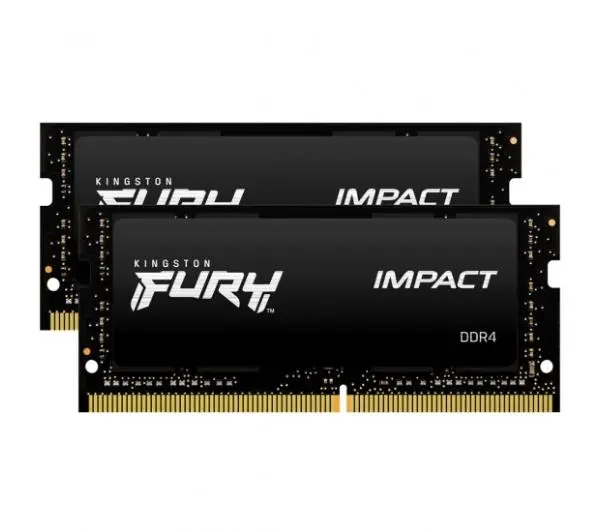 Kingston FURY Impact DDR4 64GB (2 x 32GB) 3200 CL20 SODIMM Czarny