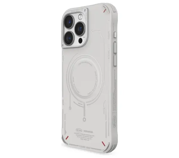 Skinarma Mecha Magnetic Charging do iPhone 16 Pro Max Jasnoszary