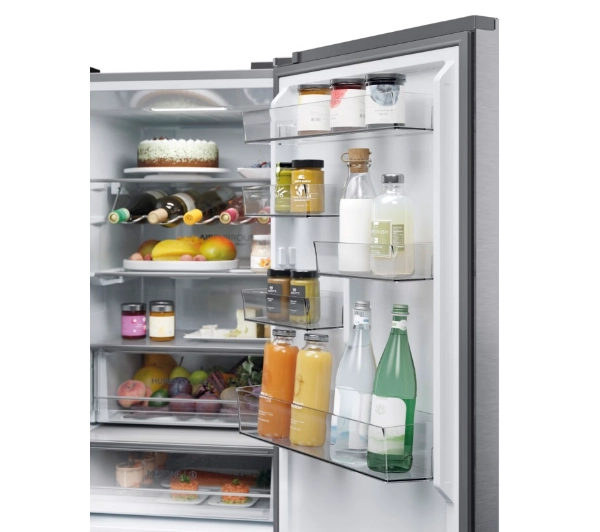 Haier Seria 5 HTW5618CNMG Funkcje AI Pełny No Frost 185cm Komora świeżości Zdalne sterowanie Inox - Kup na Raty - RRSO 0%
