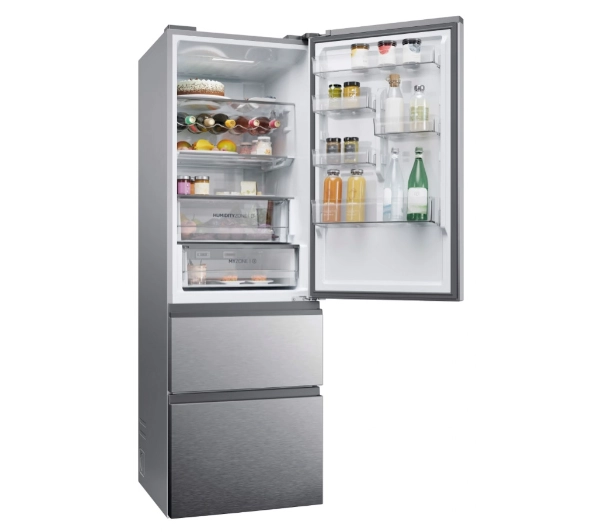 Haier Seria 5 HTW5618CNMG Funkcje AI Pełny No Frost 185cm Komora świeżości Zdalne sterowanie Inox - Kup na Raty - RRSO 0%
