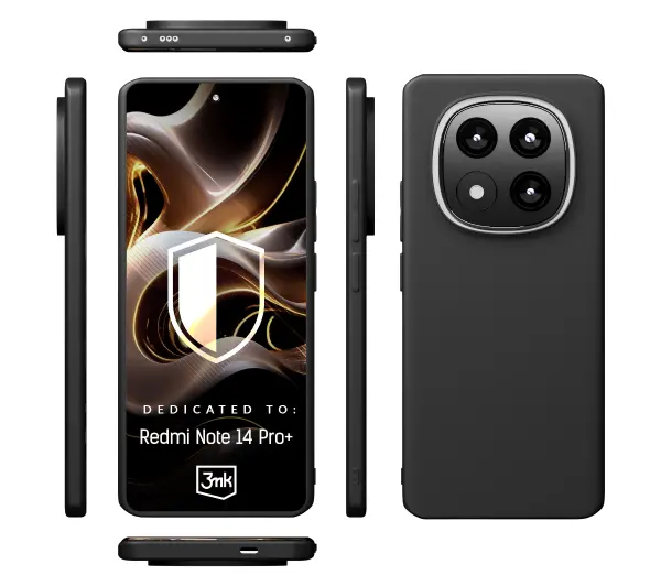 3mk Matt Case do Redmi Note 14 Pro+ Czarny