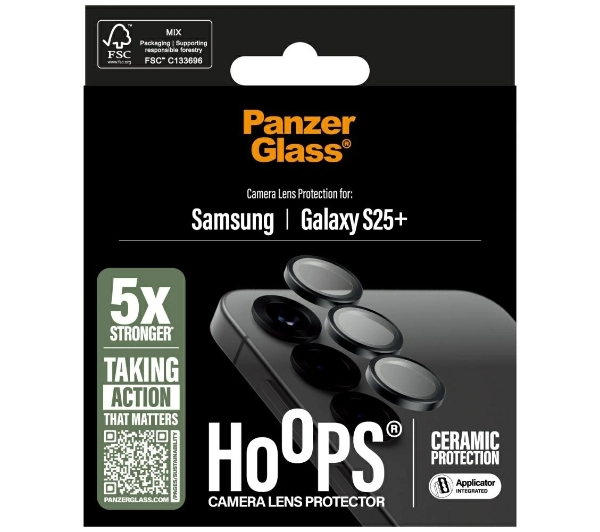 PanzerGlass Hoops Camera Lens Protector do Galaxy S25 Plus Ceramic
