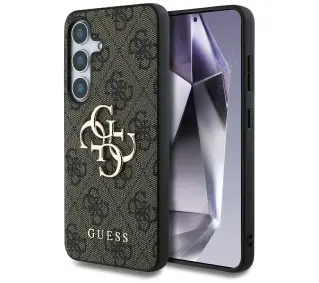 Guess Big 4G Logo Classic Logo do Galaxy S25 Brązowy