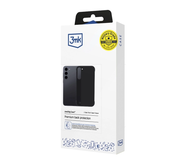 3mk Just20g Clear Case do Galaxy S23 Plus Czarny