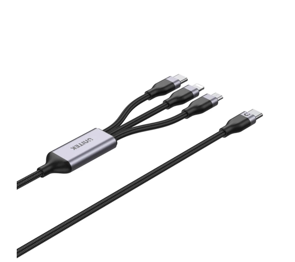 Unitek 3w1 C14101AGY01 1,5m Czarny