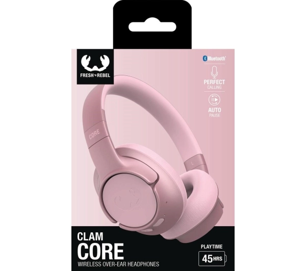 Fresh 'n Rebel Clam Core Nauszne Bluetooth 5.3 Pastel Pink