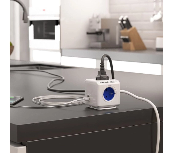 Cubenest PowerCube Extended PC420 USB PD 20W 1,5m Niebieski