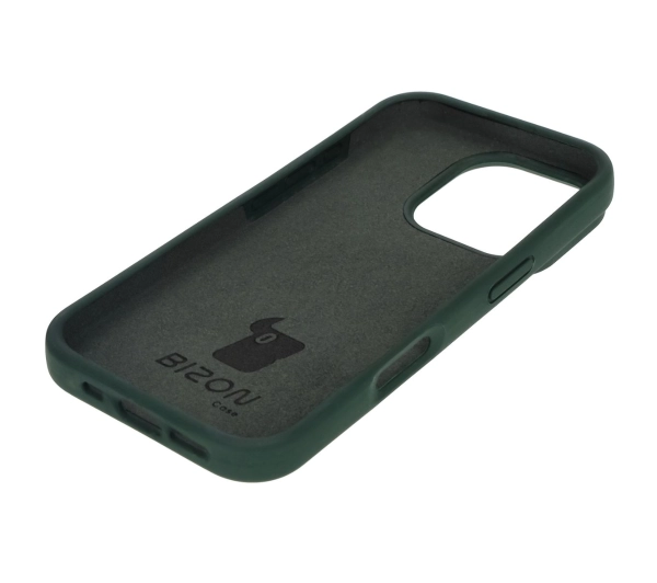 Bizon Silikonowe Soft do iPhone 16 Pro Ciemnozielony