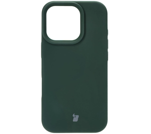 Bizon Silikonowe Soft do iPhone 16 Pro Ciemnozielony
