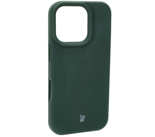 Bizon Silikonowe Soft do iPhone 16 Pro Ciemnozielony
