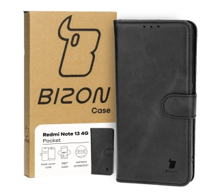 Bizon z klapką Pocket do Xiaomi Redmi Note 13 4G Czarny