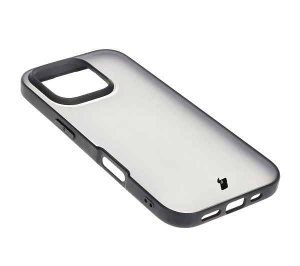 Bizon Angelo do iPhone 16 Pro Przydymione z czarną ramką