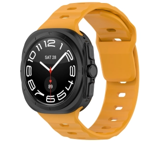 Bizon Strap Watch Silicone G do Galaxy Watch Ultra 47mm Żółty